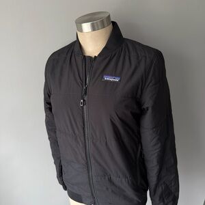 Patagonia Black Bomber Jacket Women’s XS Lightweight Full Zip
